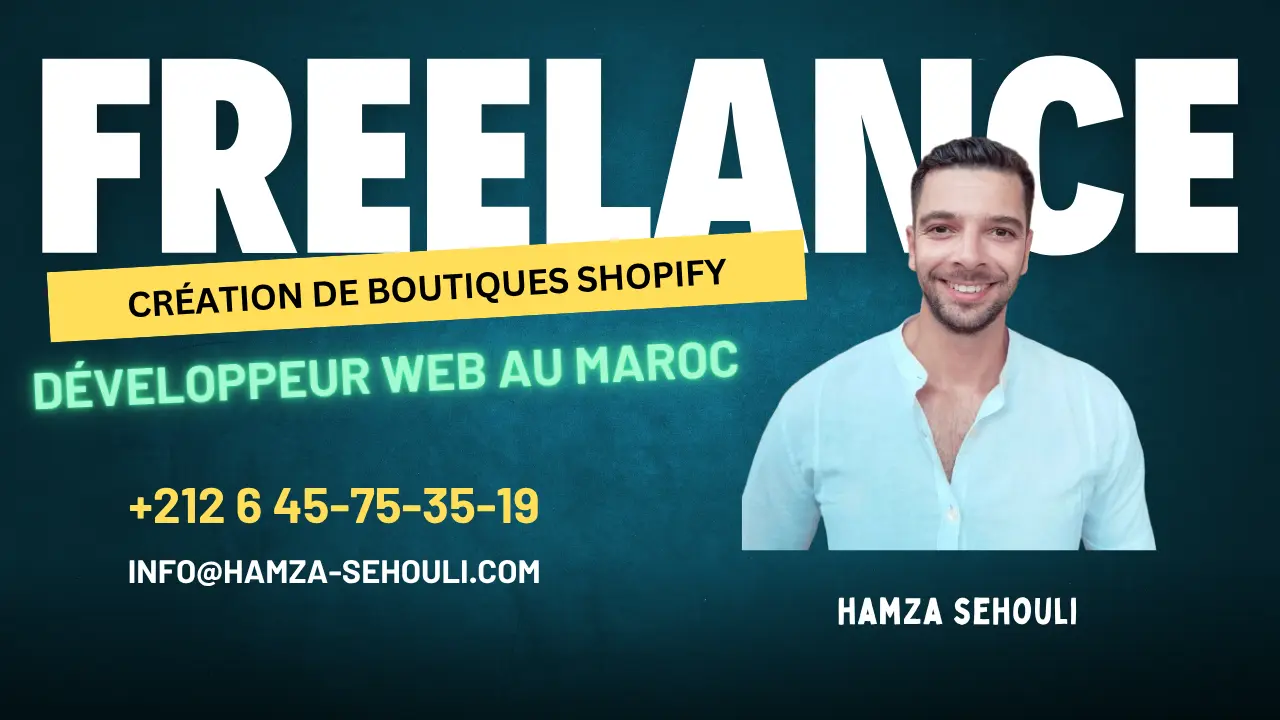 Services Shopify freelance au Maroc