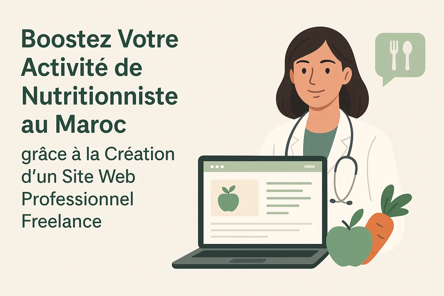 Pourquoi les Nutritionnistes et Coachs en Nutrition à Rabat Ont Besoin d’un Site Web Professionnel pour Développer Leur Activité